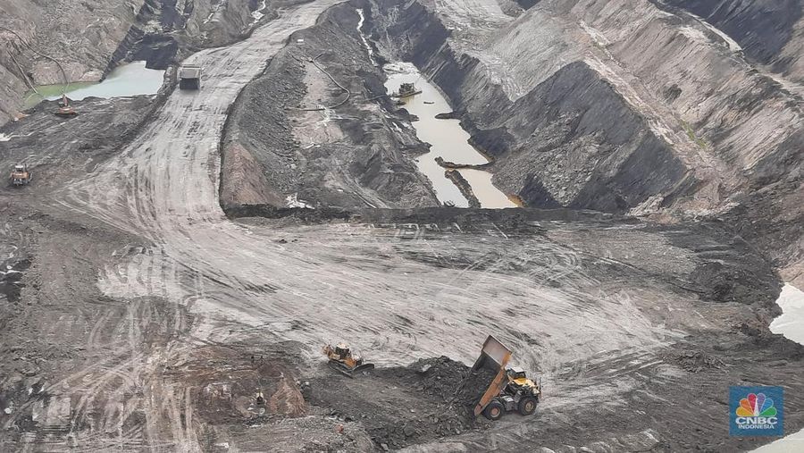 Tambang batu bara Asam-Asam yang dikelola PT Arutmin, anak usaha PT Bumi Resources Tbk (BUMI). (CNBC Indonesia/Firda Dwi Muliawati)