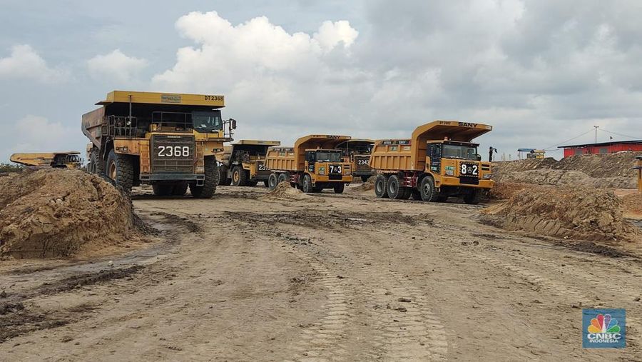 Tambang batu bara Asam-Asam yang dikelola PT Arutmin, anak usaha PT Bumi Resources Tbk (BUMI). (վ/Firda Dwi Muliawati)