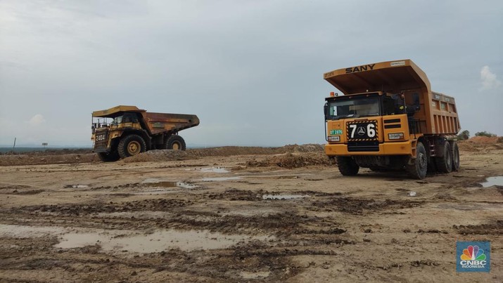 Tambang batu bara Asam-Asam yang dikelola PT Arutmin, anak usaha PT Bumi Resources Tbk (BUMI). (CNBC Indonesia/Firda Dwi Muliawati)