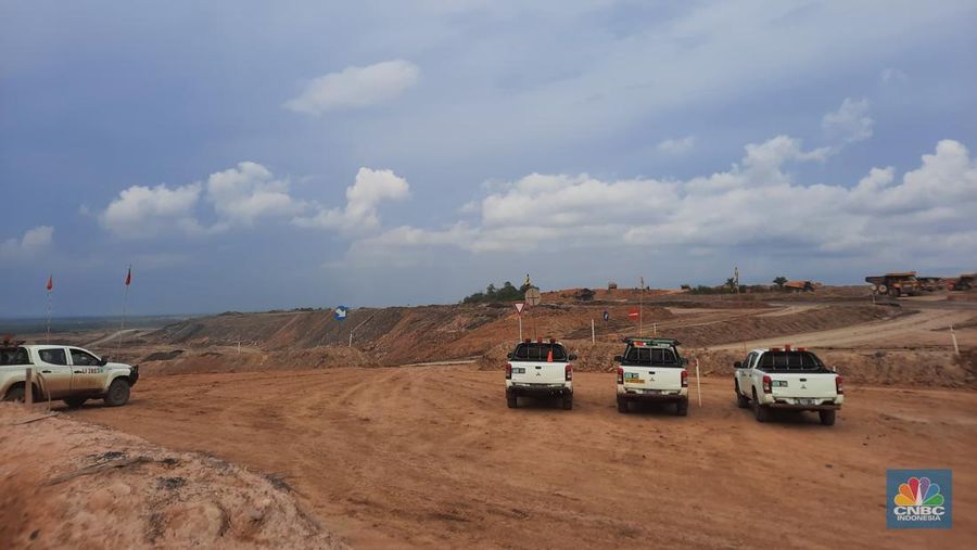 Tambang batu bara Asam-Asam yang dikelola PT Arutmin, anak usaha PT Bumi Resources Tbk (BUMI). (CNBC Indonesia/Firda Dwi Muliawati)