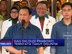 Waduh! Prabowo Ternyata Takut Disuntik