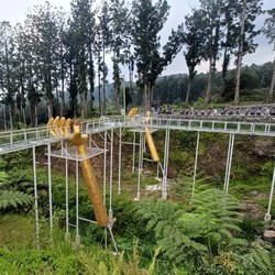 Sandiaga Geram, Jembatan Kaca Maut The Geong Tak Berizin