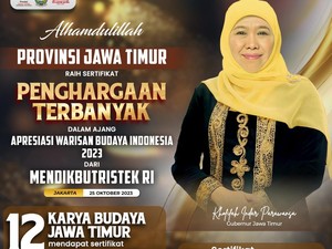 Pemprov Jatim Sukses Raih 5 Sertifikat Cagar Budaya & 12 Penetapan WBTB