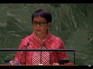 Di Sidang PBB, Menlu RI Kutuk Israel dan Tolak Pemindahan Paksa Warga Gaza