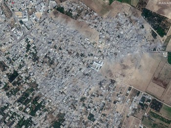 Potret Terkini Gaza Melalui Satelit, Seperti Kota Mati