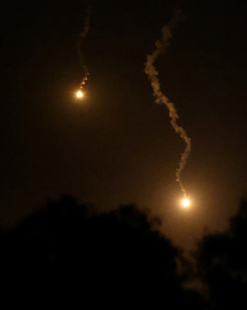 ISRAEL-PALESTINIANS/ A view of explosion in Gaza, seen from Sderot in southern Israel, October 27, 2023. REUTERS/Violeta Santos Moura
