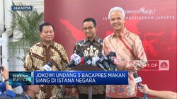 Jokowi Makan Siang Bareng Anies-Ganjar-Prabowo di Istana