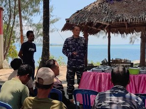 Aksi Danlanal Letkol Mukawat Kembangkan Kampung Bahari Nusantara di Morotai