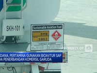 Perdana,Pertamina Uji Coba Bioavtur SAF di Penerbangan Garuda