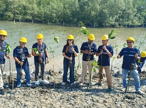 PNM-Waskita Beton Tanam Mangrove dan Beri Akses Air Bersih di Balikpapan