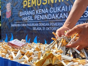 Bea Cukai Pasuruan Musnahkan Barang Bukti Senilai Rp 4 M