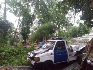 Hujan Disertai Angin Kencang di Bogor, Puluhan Rumah Rusak-Atap GOR Ambruk
