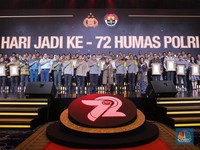 Potret Kemeriahan Syukuran Hari Jadi Ke-72 Humas Polri