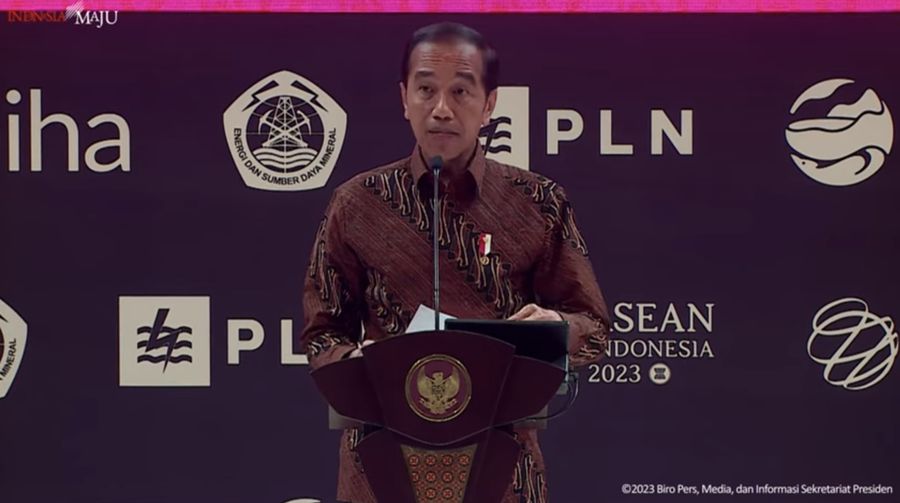 Presiden Jokowi Resmikan Pembukaan World Hydropower Congress Tahun 2023, Bali, (31/10/2023). (Tangkapan Layar Youtube Sekretariat Presiden)