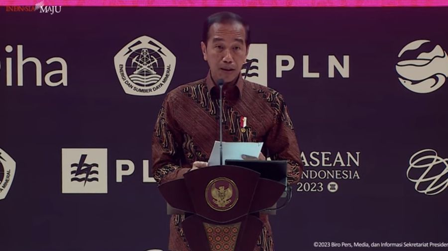 Presiden Jokowi Resmikan Pembukaan World Hydropower Congress Tahun 2023, Bali, (31/10/2023). (Tangkapan Layar Youtube Sekretariat Presiden)