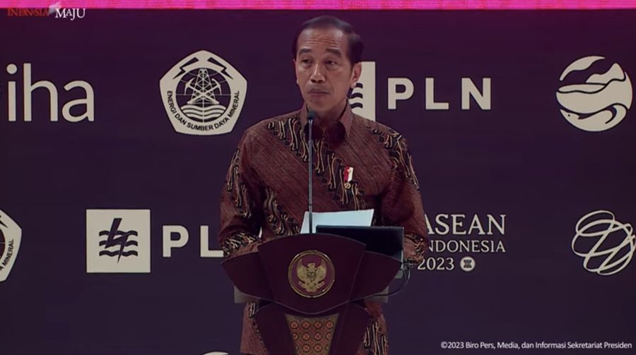 Presiden Jokowi Resmikan Pembukaan World Hydropower Congress Tahun 2023, Bali, (31/10/2023). (Tangkapan Layar Youtube Sekretariat Presiden)