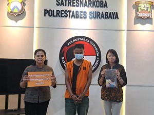 Pria Pengangguran Pengedar Sabu di Surabaya Diringkus