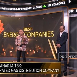 Rukun Raharja Raih Best Integrated Gas Distribution Company