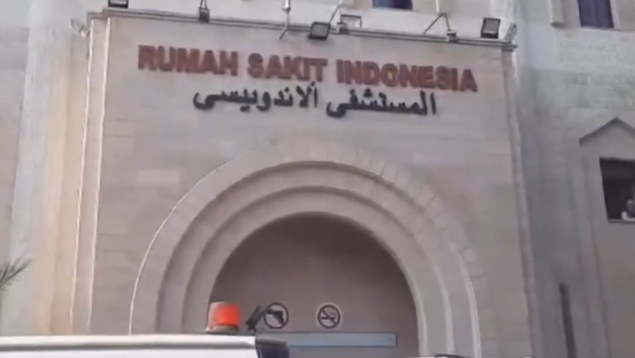 Rumah Sakit Indonesia di Gaza menjadi sasaran target serangan udara militer Israel. (Tangkapan Video Instagram @mercindonesia)