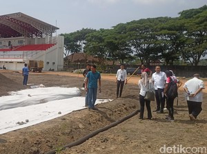 Kejari Karangasem Pelototi Proyek Stadion IGKJ