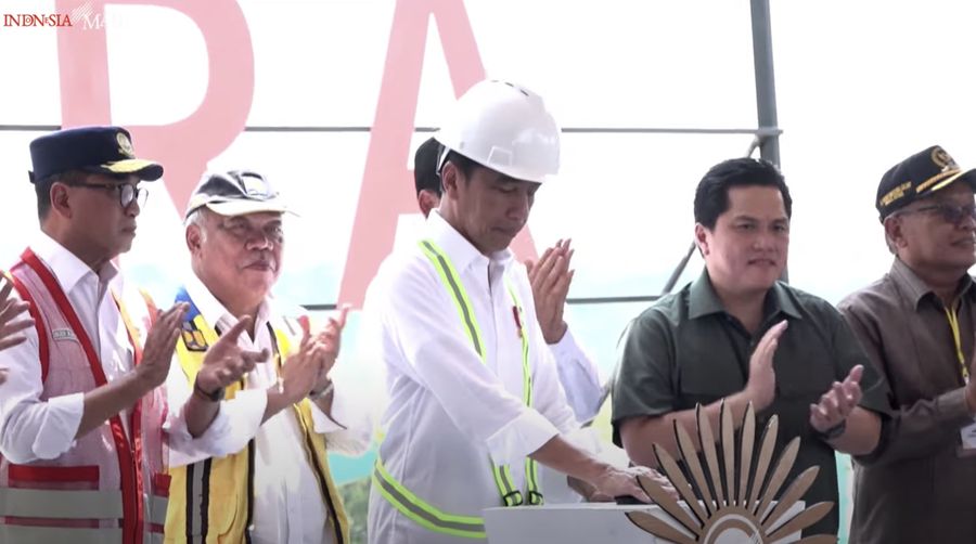 Presiden Jokowi Groundbreaking Bandar Udara IKN, 1 November 2023