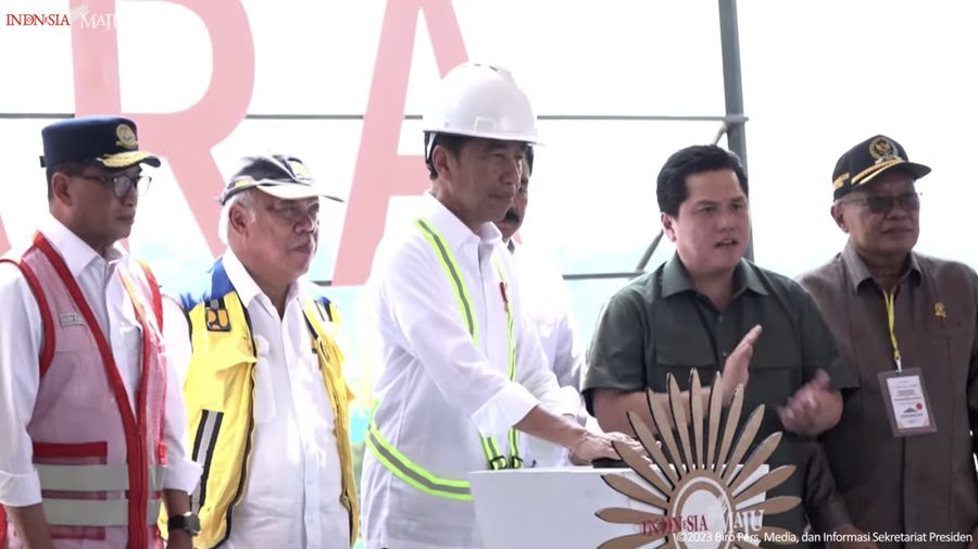 Presiden Jokowi Groundbreaking Bandar Udara IKN, 1 November 2023