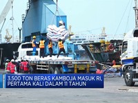 3.500 Ton Beras Kamboja Masuk RI, Pertama Kali Dalam 11 Tahun