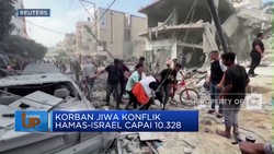 Video: Korban Tewas Konflik Hamas-Israel Capai 10.328 Jiwa