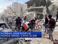 Video: Korban Tewas Konflik Hamas-Israel Capai 10.328 Jiwa