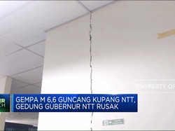 Gempa M 6,6 Guncang Kupang NTT, Gedung Gubernur NTT Rusak