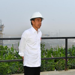 Tiba di IKN, Jokowi Resmikan RS Pusat IKN Hingga Tanam Pohom