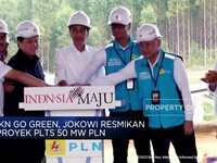 IKN Go Green, Jokowi Resmikan Proyek PLTS 50 MW PLN