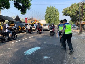 2 Mobil-1 Motor Kecelakaan Beruntun di Ngadirojo Wonogiri