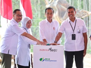 Menaker Dampingi Jokowi Ground Breaking Kantor BPJS Ketenagakerjaan di IKN