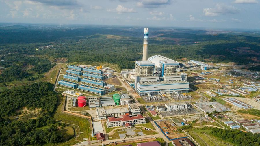 PLTU Mulut Tambang Sumsel 8 milik PT Bukit Asam Tbk. (Dok: PTBA/Leo Lintang)