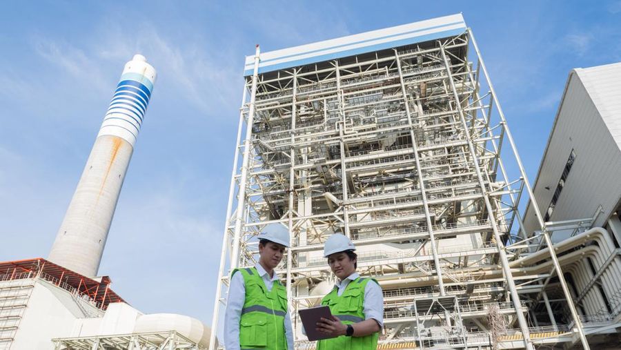 PLTU Mulut Tambang Sumsel 8 milik PT Bukit Asam Tbk. (Dok: PTBA/Leo Lintang)