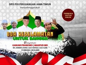 Ganjar-Mahfud Akan Doa Kebangsaan Bersama 50 Ribu Kiai & Santri di Gresik