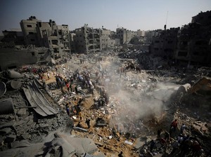 Ledakan Besar Hancurkan Bangunan Dekat RS Al-Quds di Gaza, Korban Berjatuhan