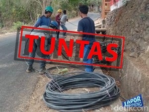 Before-After Perbaikan Kabel PLTM di Sinjai Menjuntai Bahayakan Warga