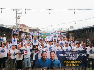 Komunitas Milenial Bandung Dukung Prabowo-Gibran di Pilpres 2024
