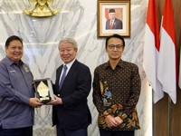 Menko Airlangga Bahas Proyek Strategis Bareng Presiden JICA
