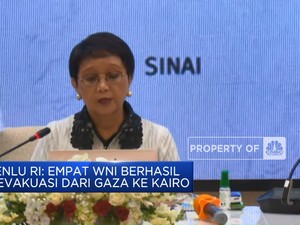 Menlu RI: Empat WNI Berhasil Dievakuasi Dari Gaza ke Kairo