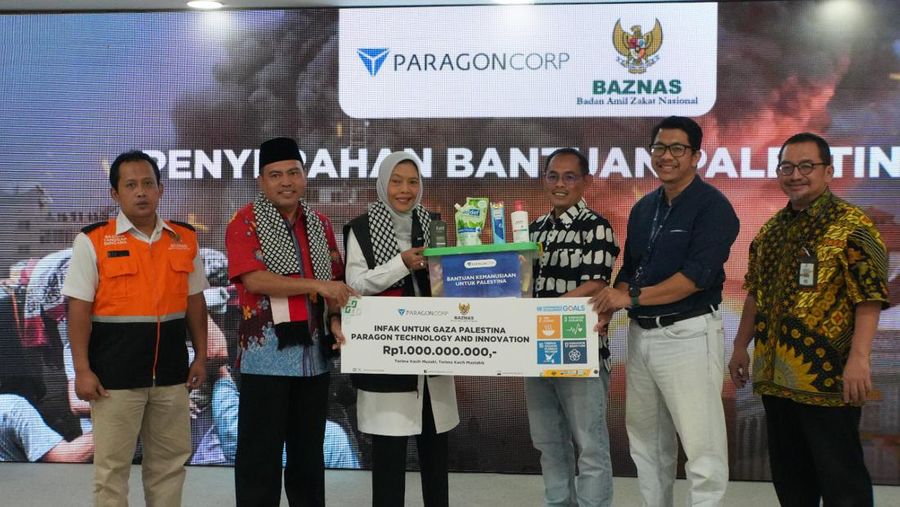 Paragon salurkan donasi untuk Palestina. Dok ParagonCorp