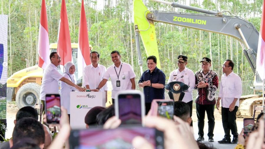 Pembangunan Kantor Badan Penyelenggara Jaminan Sosial (BPJS) Ketenagakerjaan. (Instagram/Jokowi)