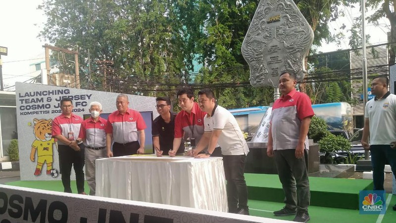 Tim Futsal COSMO JNE FC. (CNBC Indonesia/Suhendra)