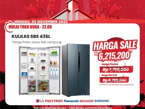 Wow! Kulkas Diskon Bertubi-tubi di Transmart Full Day Sale