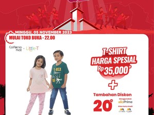 Banjir Diskon! Baju Anak Cuma Rp 35 Ribuan di Transmart Full Day Sale