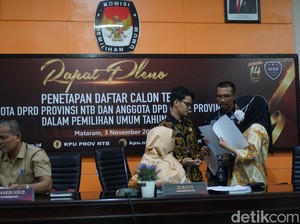 933 Caleg Berebut 65 Kursi DPRD NTB, 1 Bacaleg Meninggal Sebelum Pleno
