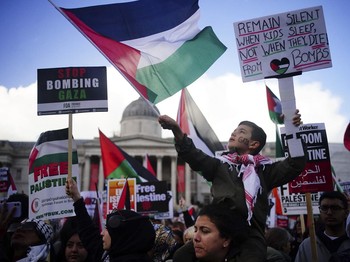 Penampakan Warga Dunia Kompak Turun ke Jalan Bela Palestina