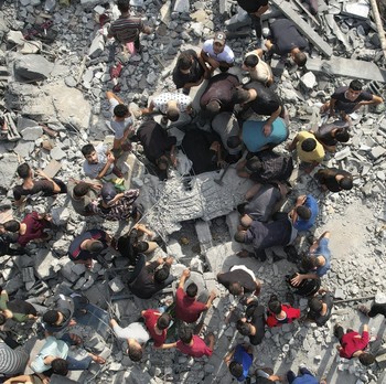 Potret Israel Ngamuk di Kamp Pengungsi Gaza